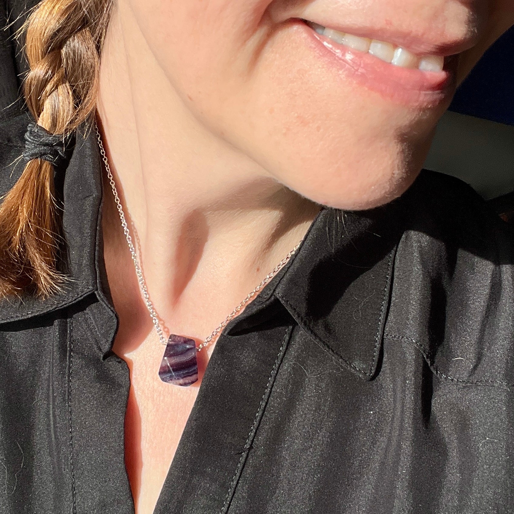 Fluorite Geo Necklace