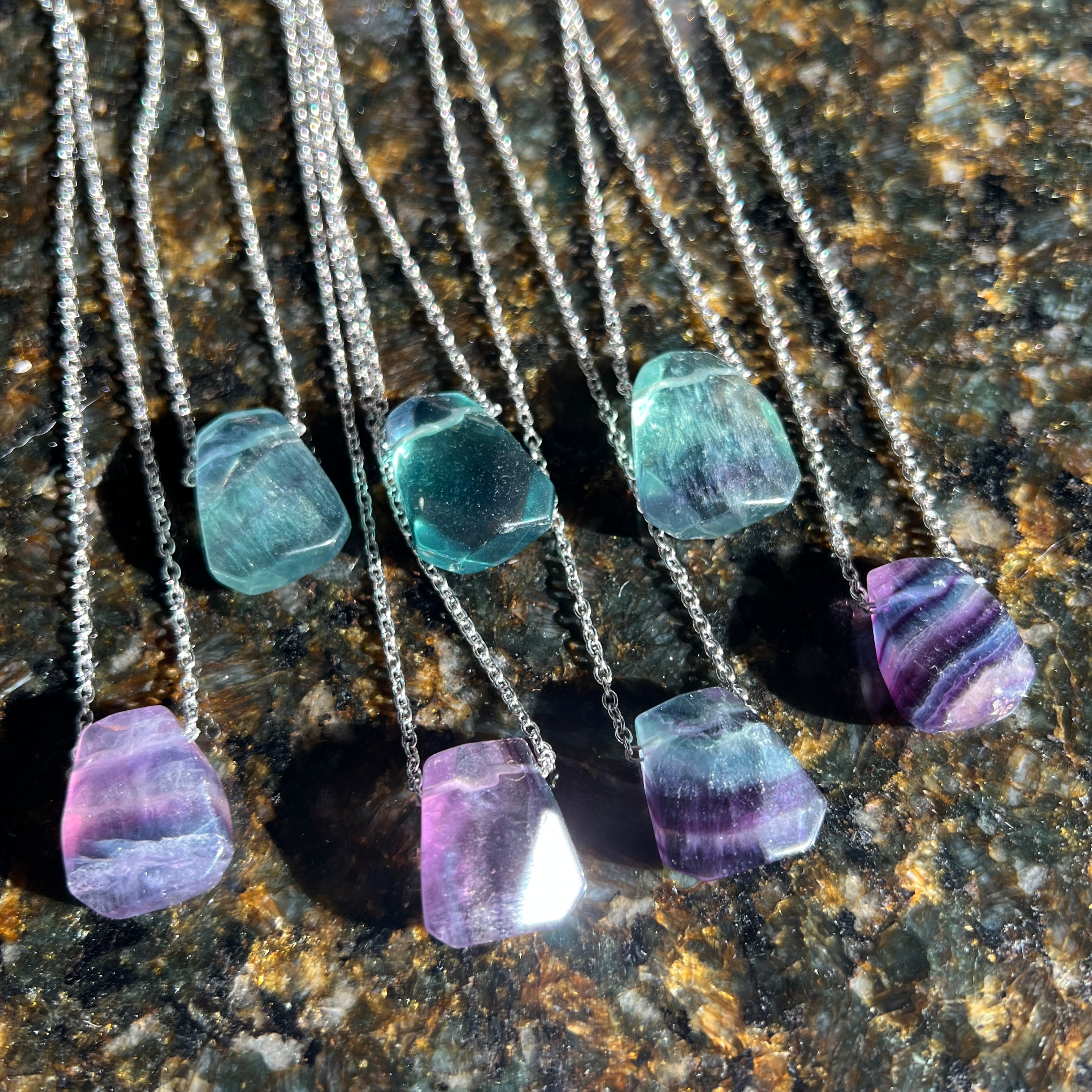 Fluorite Geo Necklace