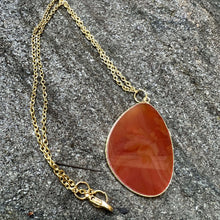 Load image into Gallery viewer, Carnelian Slice Necklace
