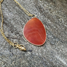 Load image into Gallery viewer, Carnelian Slice Necklace
