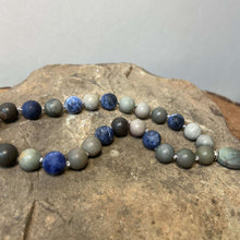 Load image into Gallery viewer, Sodalite and Jasper Mala Bracelet
