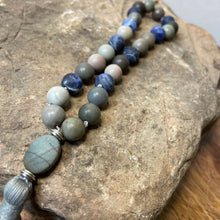 Load image into Gallery viewer, Sodalite and Jasper Mala Bracelet
