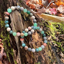 Load image into Gallery viewer, Earth Harmony Bracelet Our Earth Harmony Bracelet fuses the energies of Polychrome Jasper, Moss Agate, and Green Aventurine, which brings the wearer a sense of emotional balance, inner growth, and grounding energy.
