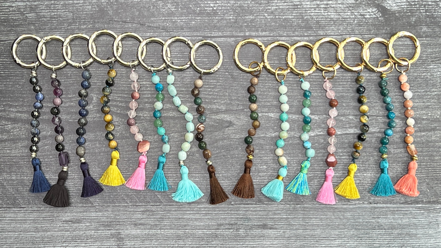 Red Creek Jasper Gemstone Keychain