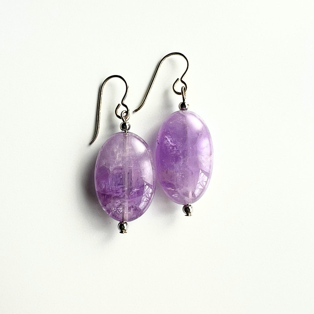 Lavender Amethyst Earrings