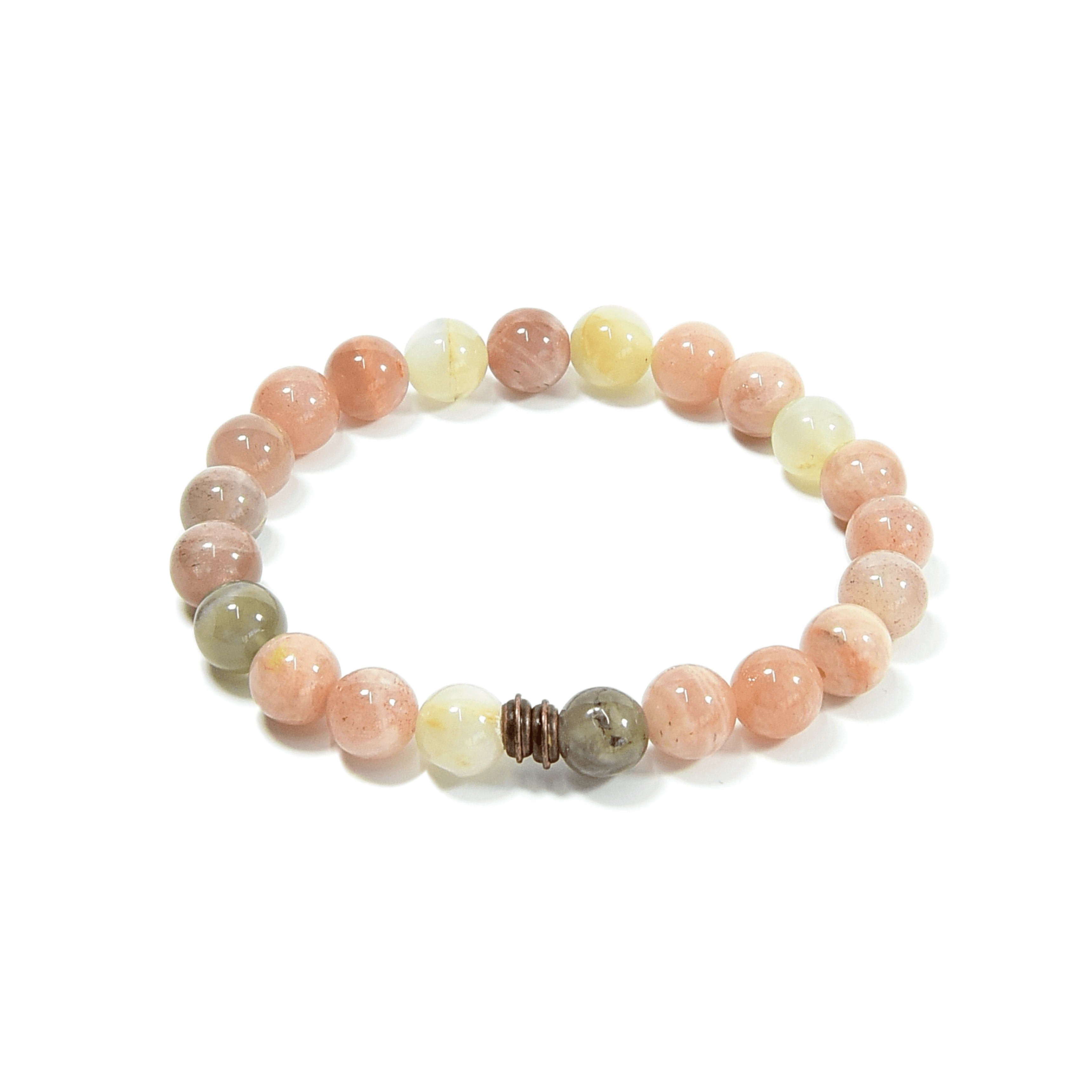Moonstone Bead Bracelet