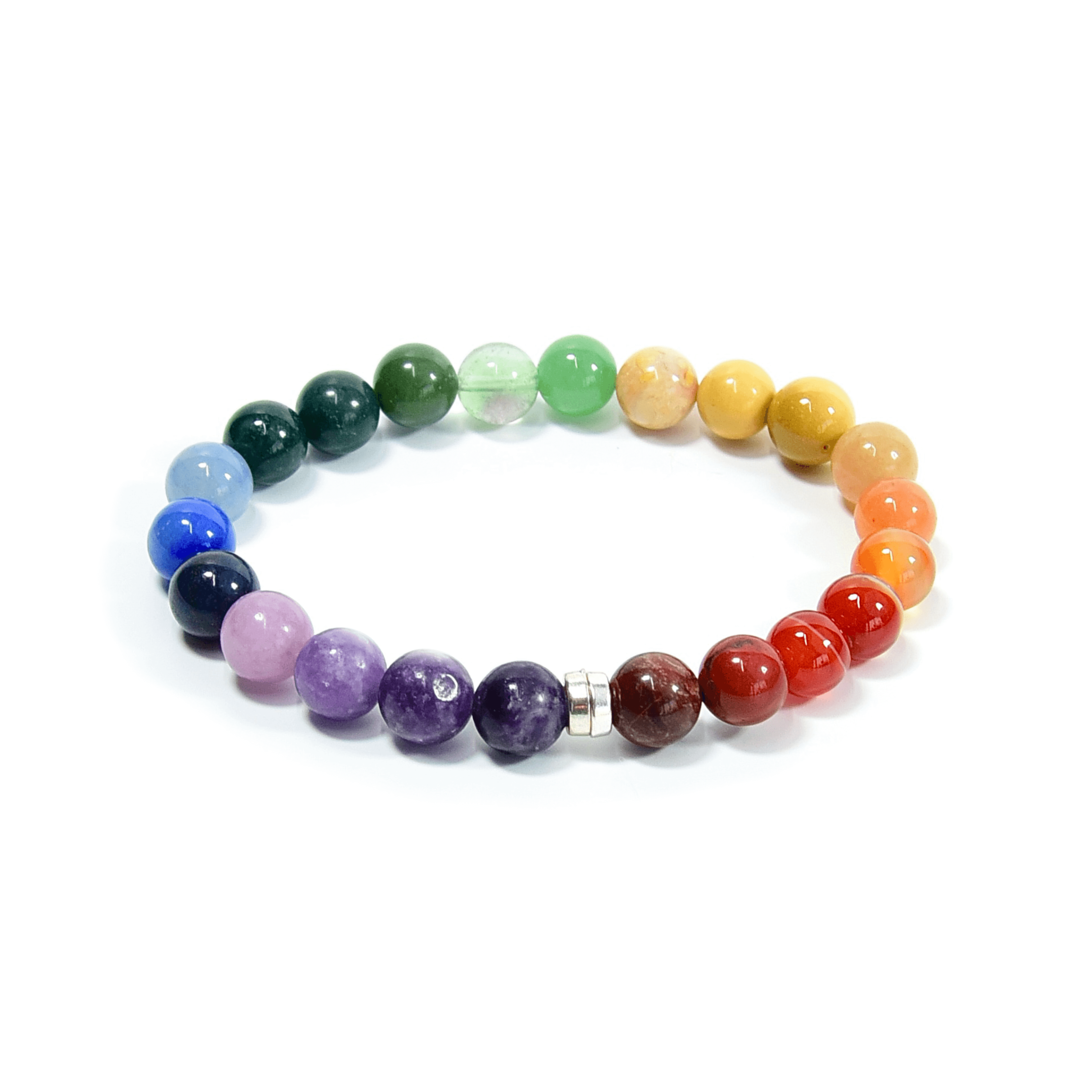 Rainbow Love Bracelet with a white background
