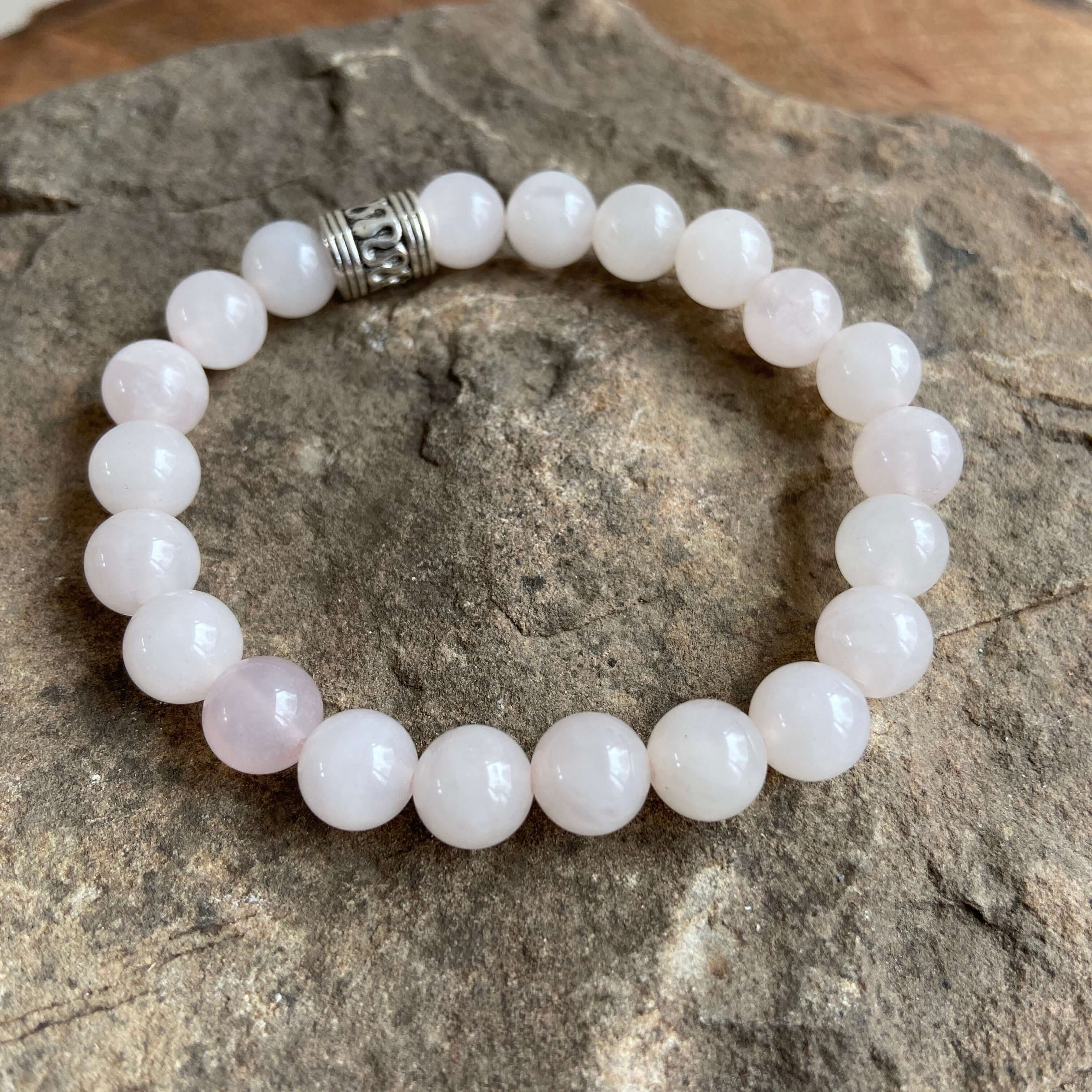 Rose Quartz Bead Bracelet