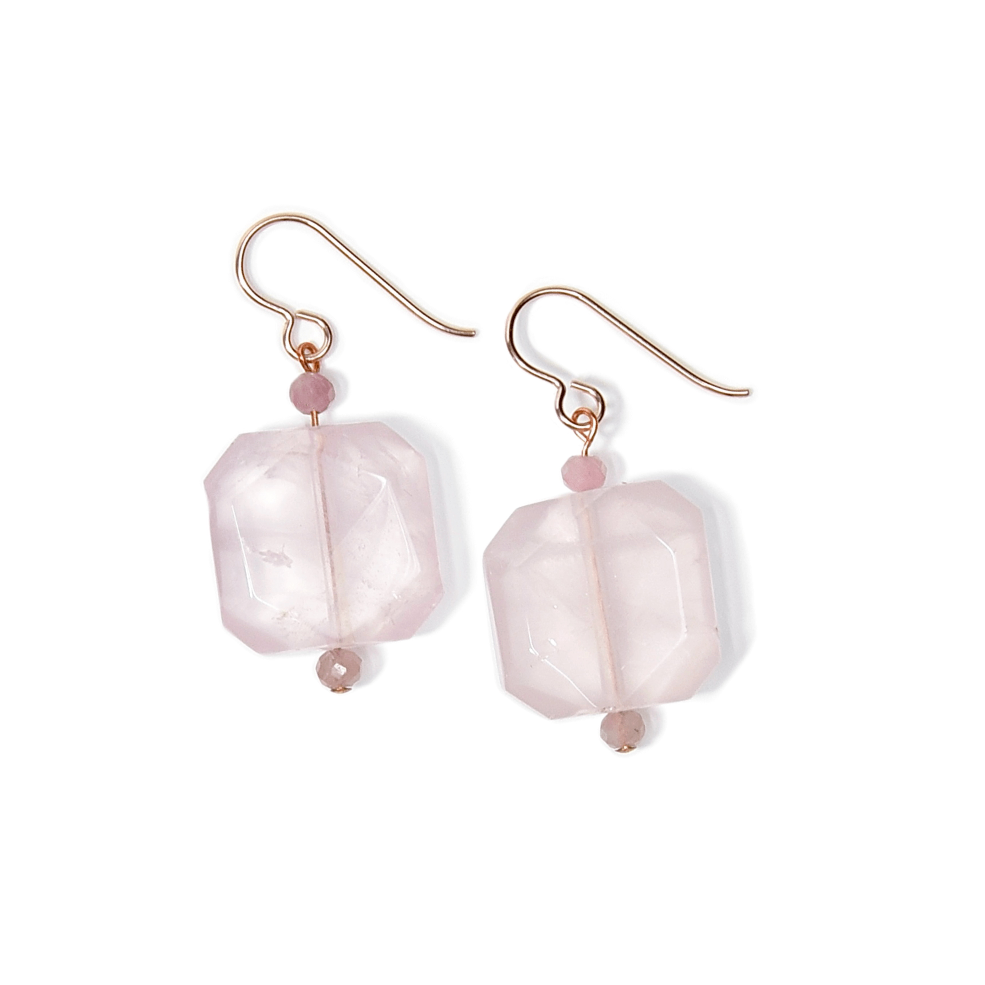 Rose Quartz Power Stone Earrings