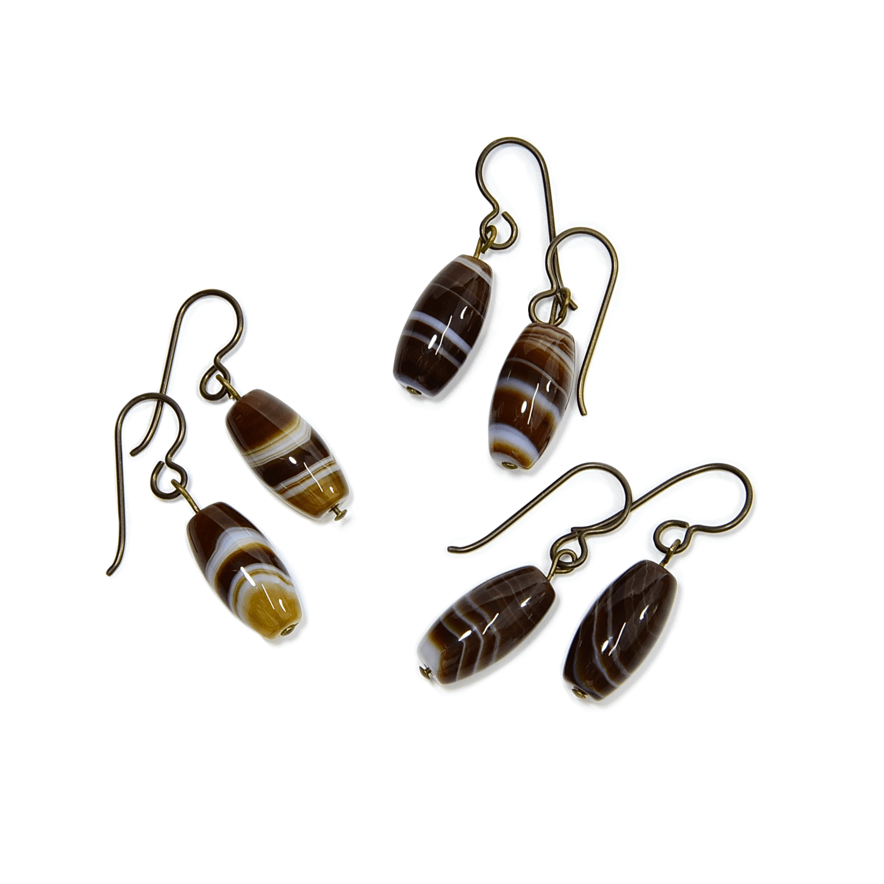 Tibetan Agate Earrings