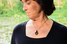 Load image into Gallery viewer, Tuxedo Agate Teardrop Necklace
