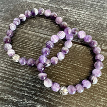 Load image into Gallery viewer, Chevron Amethyst Bracelet
