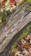 Load and play video in Gallery viewer, Rainbow Fluorite and Moonstone Necklace

