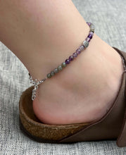 Load image into Gallery viewer, Amethyst and Labradorite Anklet
