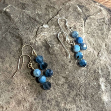 Load image into Gallery viewer, Stormy Aquamarine Earrings
