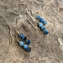 Load image into Gallery viewer, Stormy Aquamarine Earrings
