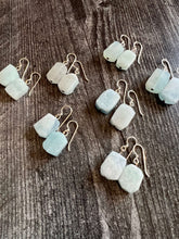 Load image into Gallery viewer, Aquamarine Rough-Cut Earrings

