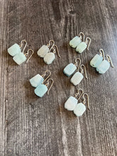 Load image into Gallery viewer, Aquamarine Rough-Cut Earrings
