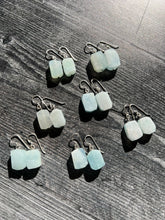 Load image into Gallery viewer, Aquamarine Rough-Cut Earrings
