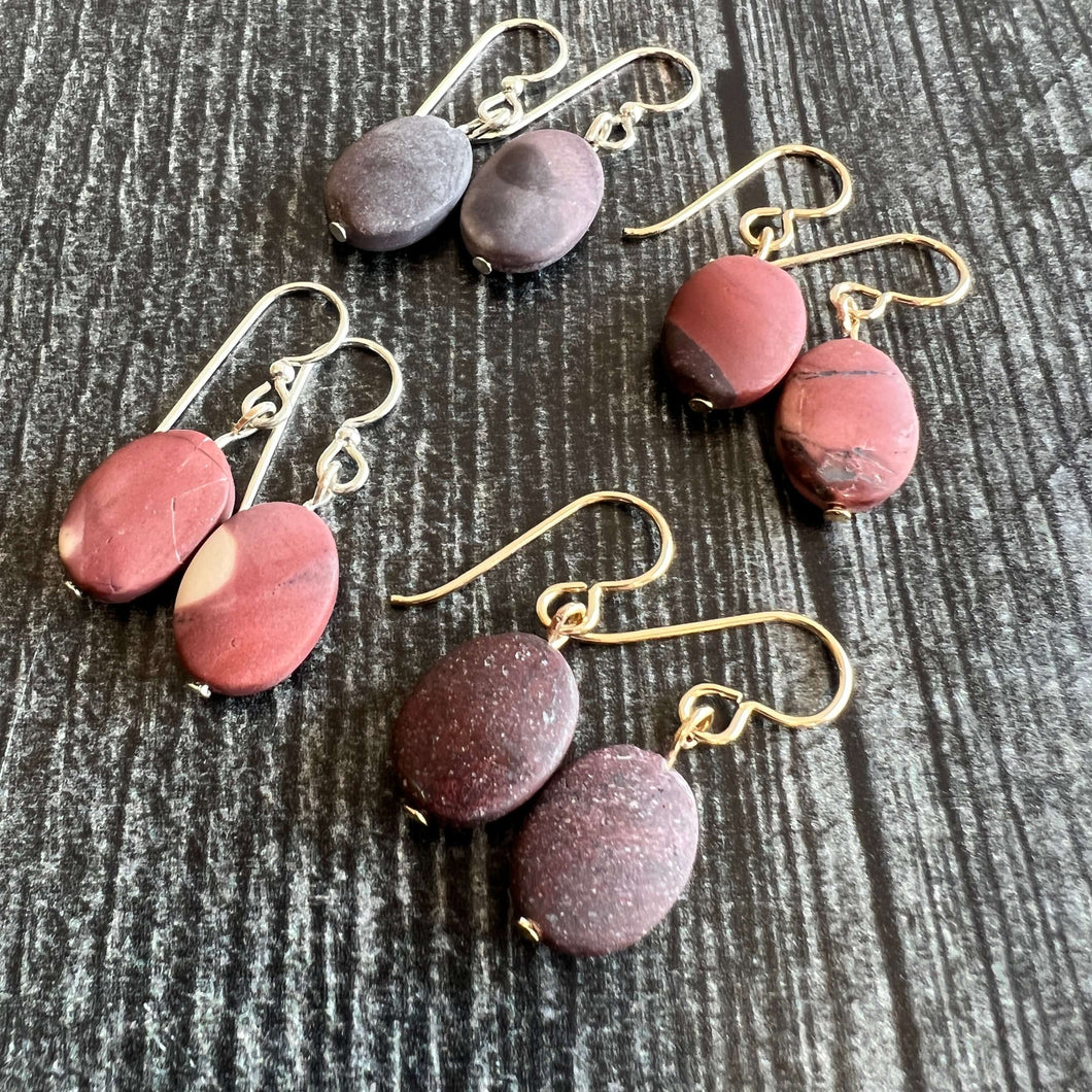 Porcelain Jasper Earrings These earrings are made with high-quality Porcelain Jasper gemstones which bring peace and confidence to the wearer. Zodiac Sign: Virgo. Chakras: Root and Heart. Handmade with authentic crystals & gemstones in Minneapolis, MN.