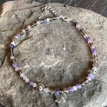 Load image into Gallery viewer, Cloudy Morning Beaded Anklet
