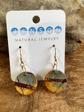 Load image into Gallery viewer, Red Creek Jasper Circle Earrings
