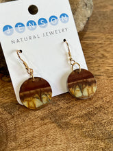 Load image into Gallery viewer, Red Creek Jasper Circle Earrings

