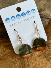 Load image into Gallery viewer, Red Creek Jasper Circle Earrings
