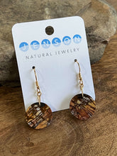 Load image into Gallery viewer, Red Creek Jasper Circle Earrings
