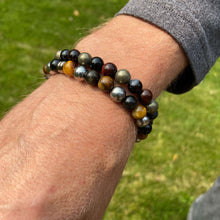 Load image into Gallery viewer, Tiger Eye Mix Bead Bracelet
