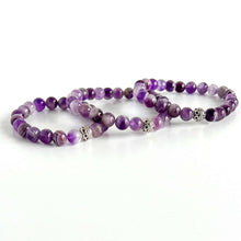 Load image into Gallery viewer, Chevron Amethyst Bracelet
