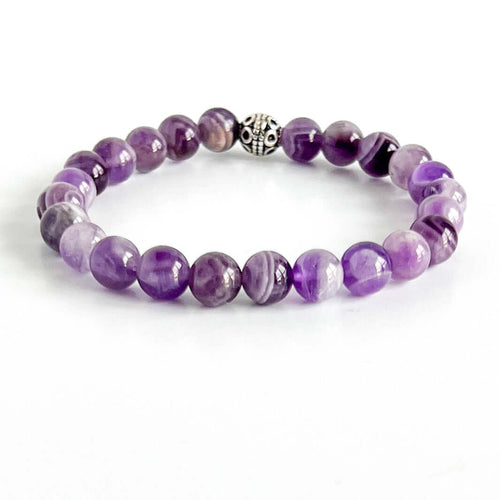 Chevron Amethyst Bracelet