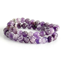 Load image into Gallery viewer, Chevron Amethyst Bracelet
