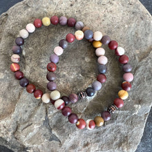 Load image into Gallery viewer, Matte Mookaite Bead Bracelet
