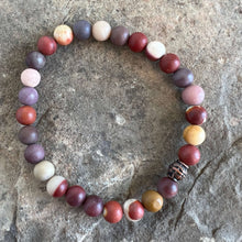 Load image into Gallery viewer, Matte Mookaite Bead Bracelet
