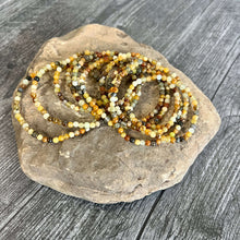 Load image into Gallery viewer, Flower Jade Mini Bead Bracelet This bracelet is made with high-quality Flower Jade stones which bring balance to the wearer. Zodiac Signs: Aries, Taurus, Gemini, and Libra. Chakra: Heart and Solar Plexus. Handmade with authentic crystals and gemstones in
