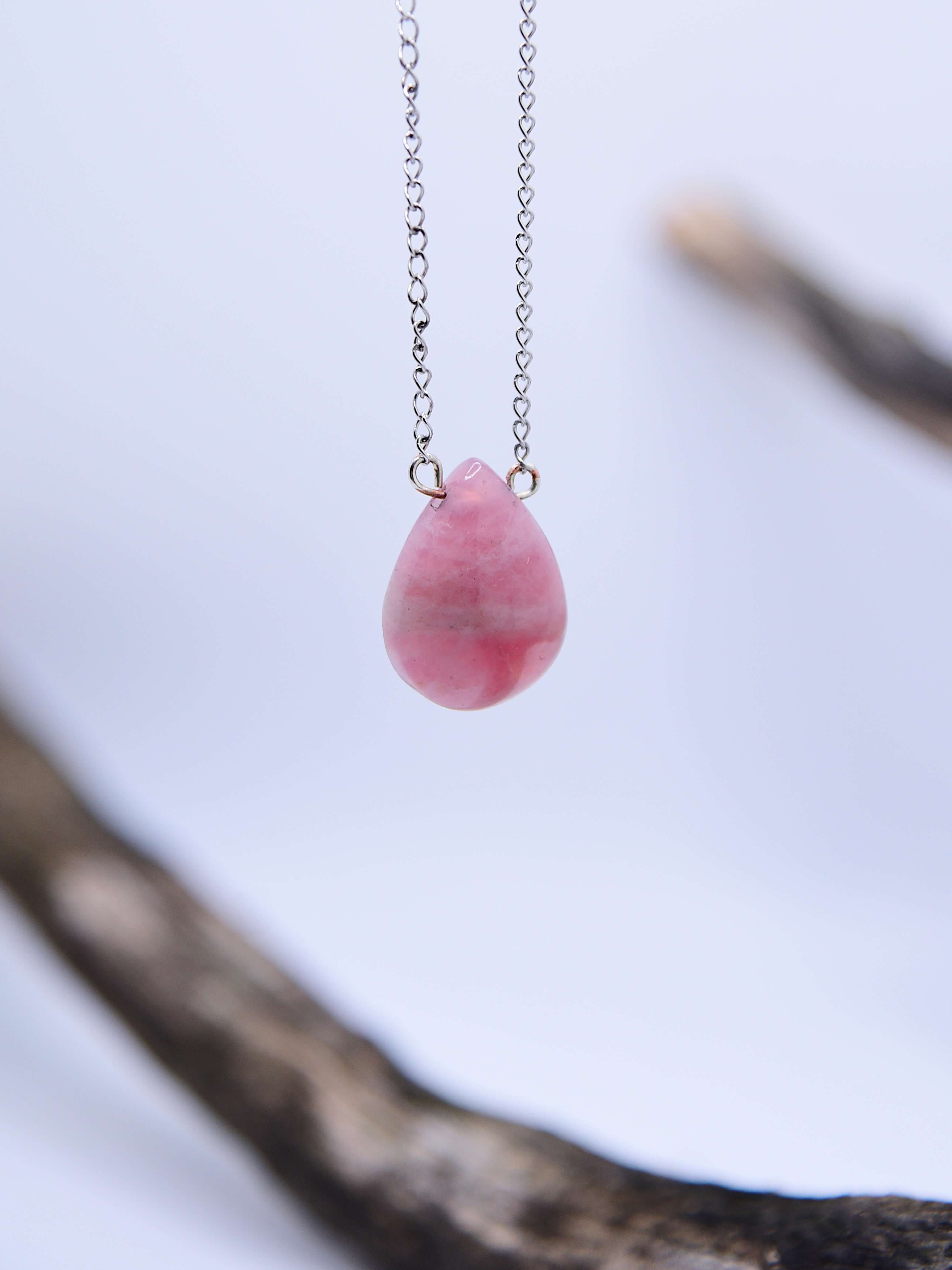 Madagascar Rose Quartz Pendant Necklace This necklace is made with an authentic Madagascar Rose Quartz stone, which serves to inspire and enhance feelings of unconditional love. Zodiac Signs: Aquarius, Pisces, Aries, and Taurus. Chakras: Heart. Handmade w