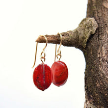 Load image into Gallery viewer, Apple Jasper Earrings
