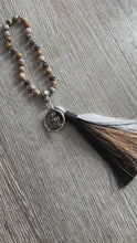 Load and play video in Gallery viewer, Black Moss Opal Wrist Mala
