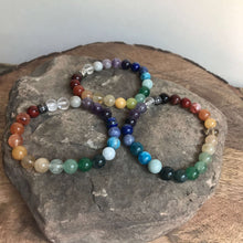 Load image into Gallery viewer, Rainbow Love Bracelet Love is love is love is love. Celebrate that every single being on this Earth is deserving of love by wearing one of these gorgeous rainbow bracelets. Handmade with authentic crystals &amp; gemstones in Minneapolis, MN.
