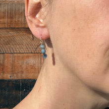 Load image into Gallery viewer, Stormy Aquamarine Earrings

